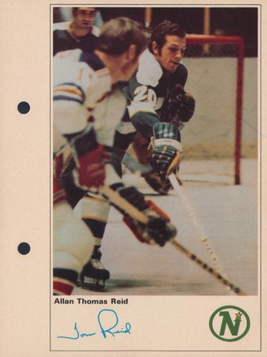 1971-72 Toronto Sun NHL Action Players #NNO Allan Thomas Reid Front