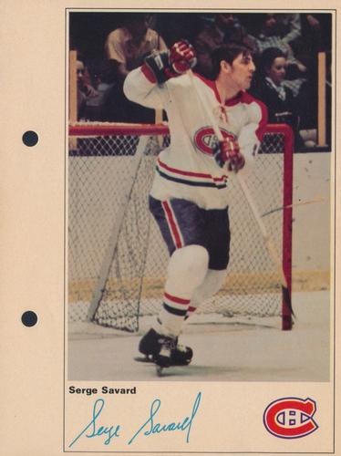 1971-72 Toronto Sun NHL Action Players #NNO Serge Savard Front