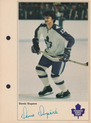 1971-72 Toronto Sun NHL Action Players #NNO Denis Dupere Front