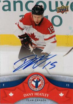 2013 Upper Deck National Hockey Card Day Canada - Autographs #HDCAUTO-DH Dany Heatley Front