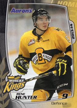 2013-14 Aaron's Brandon Wheat Kings (WHL) #NNO Rene Hunter Front