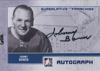 2008-09 In The Game Superlative Franchise - Autographs #A-JB2 Johnny Bower Front