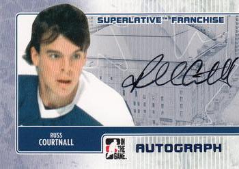 2008-09 In The Game Superlative Franchise - Autographs #A-RC Russ Courtnall Front