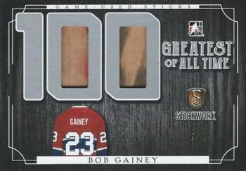 2017 Leaf In The Game Stickwork - 100 Greatest of All-Time Relics - Silver #GAT-06 Bob Gainey Front