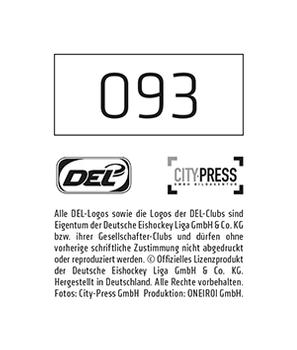 2015-16 Playercards Stickers (DEL) #93 Jaroslav Hafenrichter Back