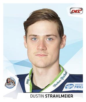 2014-15 Playercards Stickers (DEL) #250 Dustin Strahlmeier Front