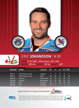 2011-12 Austrian EBEL #EBEL-160 Eric Johansson Back