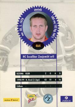 1999-00 Czech OFS #464 Tomas Hradecky Back