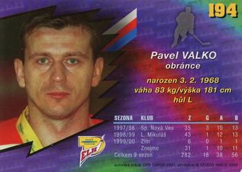 2000-01 Czech OFS #194 Pavol Valko Back