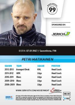 2013-14 Austrian EBEL #264 Petri Matikainen Back