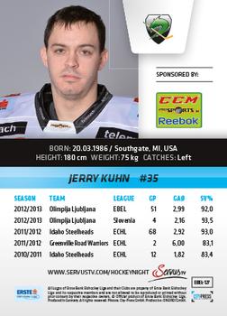 2013-14 Austrian EBEL #127 Jerry Kuhn Back