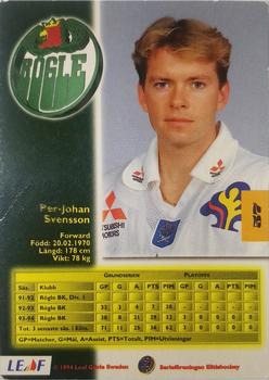 1994-95 Leaf Elit Set (Swedish) #57 Per-Johan Svensson Back