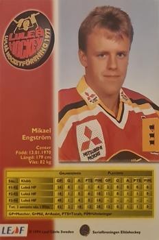 1994-95 Leaf Elit Set (Swedish) #114 Mikael Engstrom Back