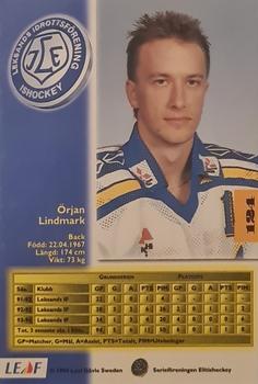 1994-95 Leaf Elit Set (Swedish) #124 Örjan Lindmark Back