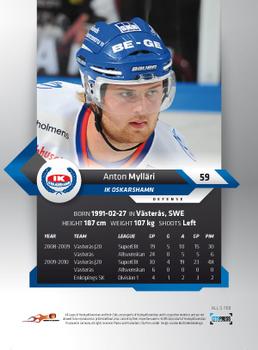 2010-11 HockeyAllsvenskan #ALLS-169 Anton Myllari Back