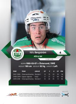 2010-11 HockeyAllsvenskan #ALLS-177 Nils Bergstrom Back