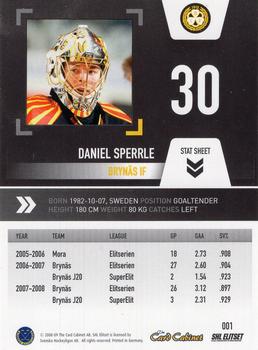 2008-09 SHL Elitset #1 Daniel Sperrle Back