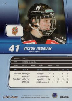 2007-08 SHL Elitset #230 Victor Hedman Back