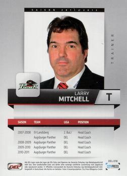 2011-12 Playercards (DEL) #DEL-018 Larry Mitchell Back