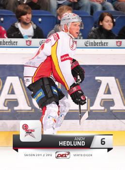 2011-12 Playercards (DEL) #DEL-039 Andy Hedlund Front