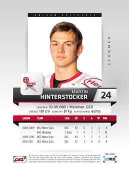 2011-12 Playercards (DEL) #DEL-050 Martin Hinterstocker Back