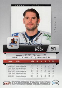 2011-12 Playercards (DEL) #DEL-125 Robert Hock Back