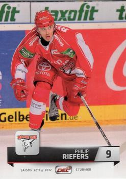 2011-12 Playercards (DEL) #DEL-134 Philip Riefers Front