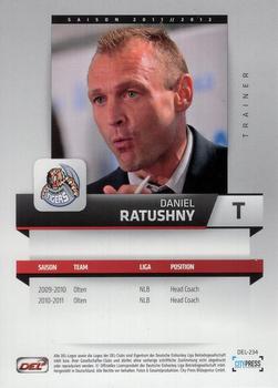 2011-12 Playercards (DEL) #DEL-234 Daniel Ratushny Back