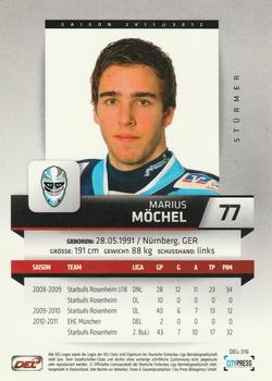 2011-12 Playercards (DEL) #DEL-316 Marius Mochel Back