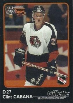 1995-96 Medicine Hat Tigers (WHL) #5 Clint Cabana Front