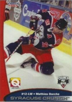 2002-03 Choice Syracuse Crunch (AHL) #7 Mathieu Darche Front