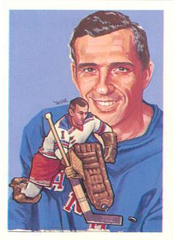 1987 Cartophilium Hockey Hall of Fame #259 Eddie Giacomin Front