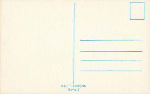 1979-80 Toronto Maple Leafs Postcards #NNO Paul Harrison Back