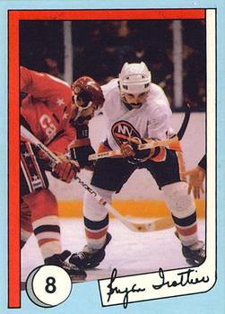 1985 New York Islanders News Bryan Trottier #8 Bryan Trottier / Dennis Maruk Front