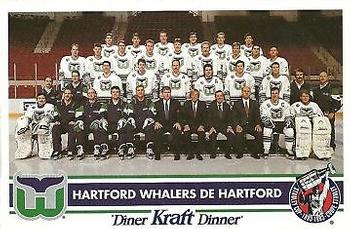 1992-93 Kraft - Kraft Dinner Teams #NNO Hartford Whalers  Front