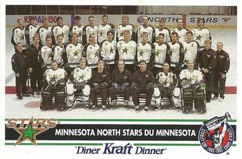 1992-93 Kraft - Kraft Dinner Teams #NNO Minnesota North Stars  Front
