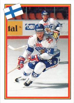 1993 Semic Hockey VM/Jaakiekon MM (Swedish/Finnish) Stickers #74 Juha Riihijarvi Front