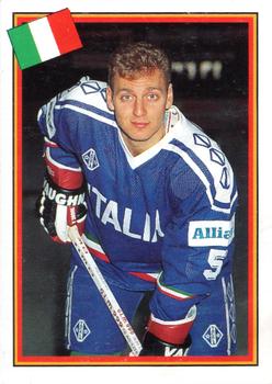 1993 Semic Hockey VM/Jaakiekon MM (Swedish/Finnish) Stickers #228 Santino Pellegrino Front