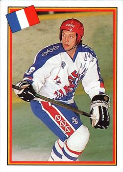 1993 Semic Hockey VM/Jaakiekon MM (Swedish/Finnish) Stickers #252 Serge Poudrier Front