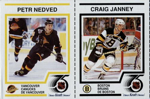 1991-92 Kraft - Panels #11 / 31 Petr Nedved / Craig Janney Front