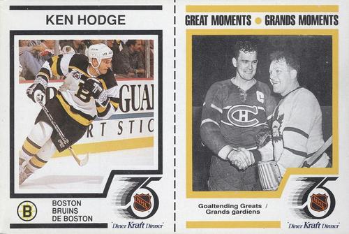 1991-92 Kraft - Panels #17 / 37 Ken Hodge / Great Moments Front
