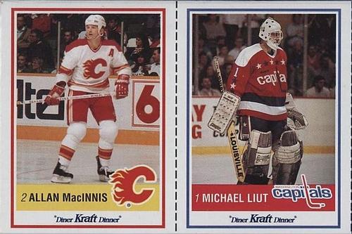 1990-91 Kraft - Panels #33 / 31 Al MacInnis / Mike Liut Front
