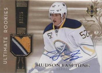 2016-17 Upper Deck Ultimate Collection - 2006-07 Retro Ultimate Rookies Autographed Patch #RRJ-HF Hudson Fasching Front