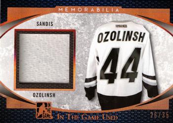 2017 Leaf In The Game Used - Game-Used Jersey #GU-39 Sandis Ozolinsh Front