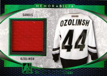 2017 Leaf In The Game Used - Game-Used Jersey Green Spectrum Foil #GU-39 Sandis Ozolinsh Front