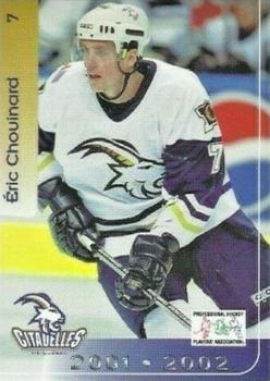 2001-02 Cartes, Timbres et Monnaies Sainte-Foy Quebec Citadelles (AHL) #2 Eric Chouinard Front