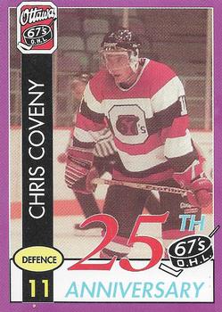 1992-93 Ottawa 67's (OHL) 25th Anniversary #NNO Chris Coveny Front