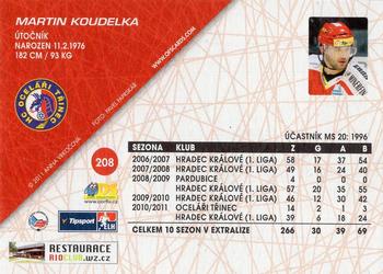 2011-12 OFS Plus #208 Martin Koudelka Back
