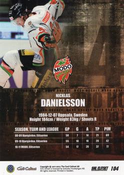 2011-12 SHL Elitset #104 Nicklas Danielsson Back