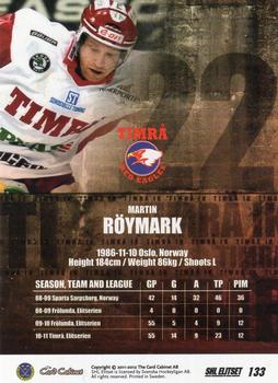 2011-12 SHL Elitset #133 Martin Röymark Back
